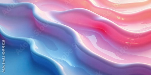 Plastic seamless background of wavy liquid gel, even, liquid gel