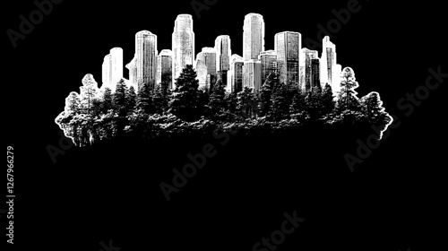 Urban Harmony: City and Nature Coexist