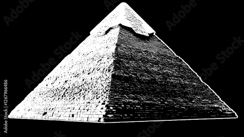 Majestic Egyptian Pyramid - A Timeless Architectural Wonder