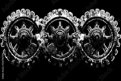 Intricate Interlocking Gears: A Symphony of Industrial Precision