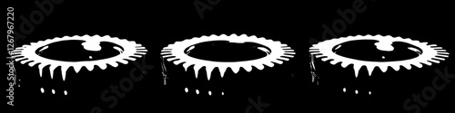 Three Gears in Motion: Industrial Precision