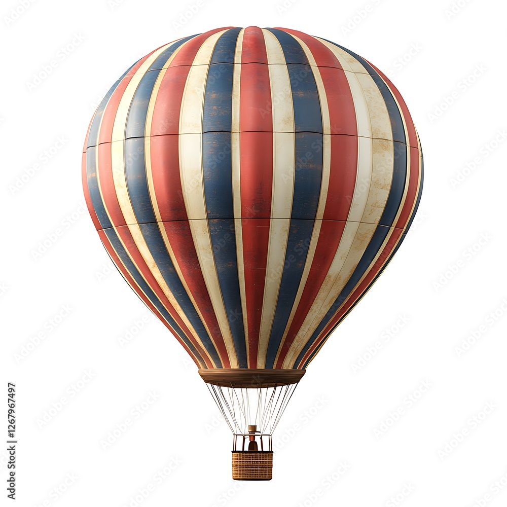 Naklejka premium hot air balloon isolated