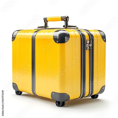 suitcases isolated on white background