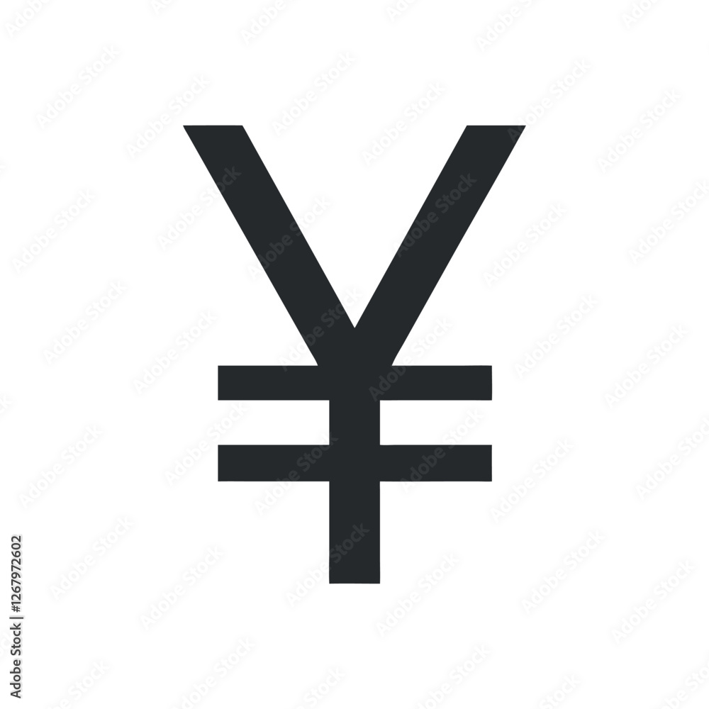 Obraz premium Three Yen Currency Symbols in Black, White, and Gold. Yen Icon Set with Coin Symbols. Vector Yen Money Coin Icons Collection