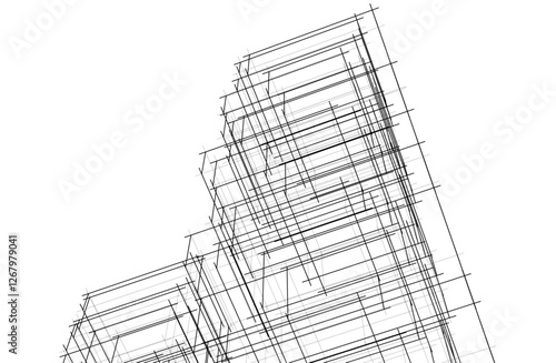 Architecture building. Design background vector illustration