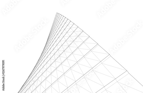 Architectural drawing. Geometric background