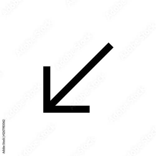 Down Left Arrow
