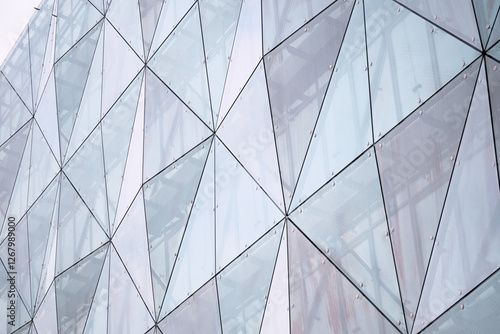 Wallpaper Mural Abstract background in architecture, glass facade of the building. Torontodigital.ca