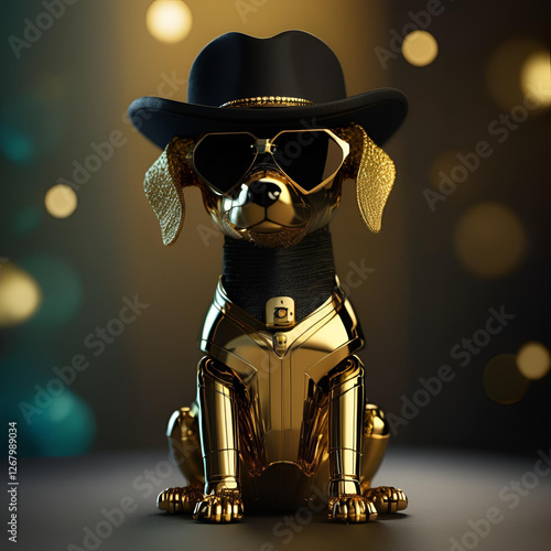 3d adventurer with a dog