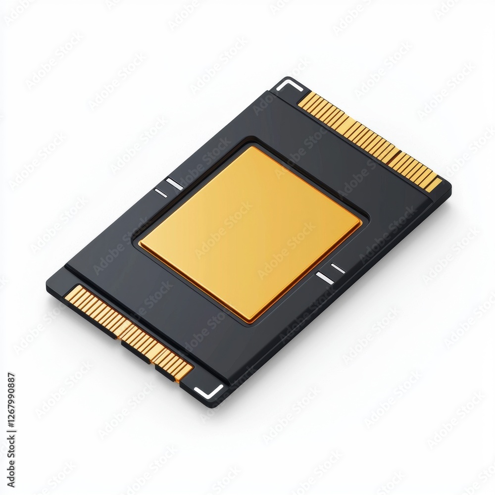 Memory card isolated on white Memory card isolated on white