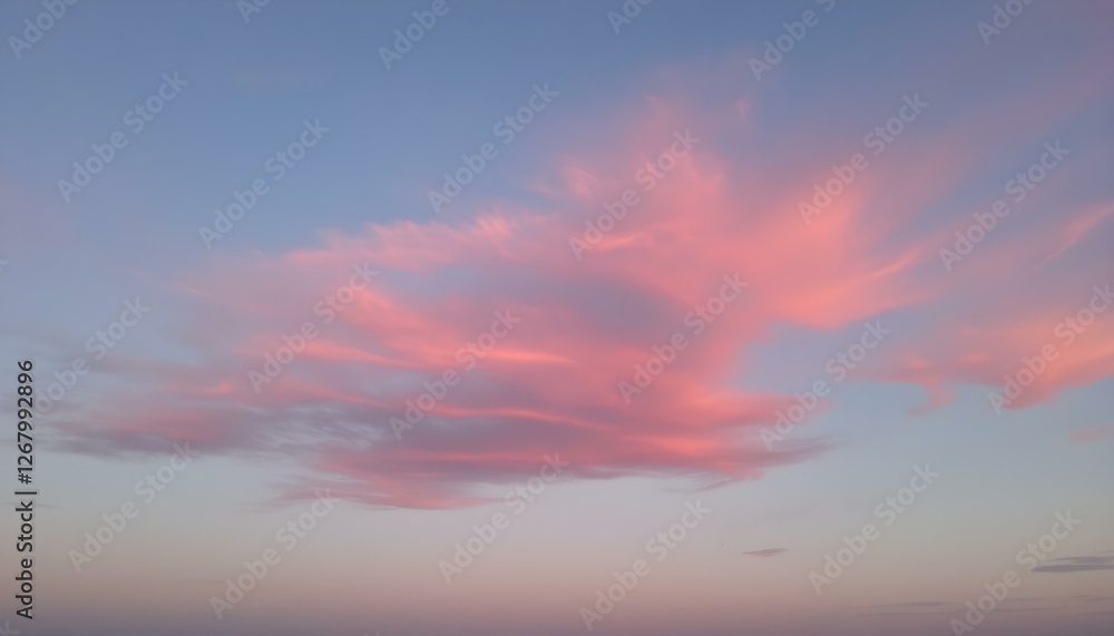Nubes rosadas y rojas en el cielo Nubes rosadas y rojas en el cielo