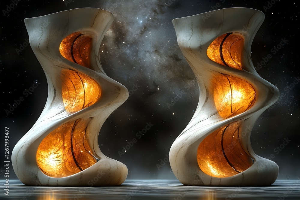 Fototapeta premium burning flame on black background