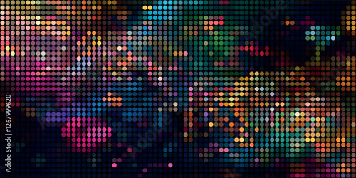 A Multitude of Colorful Transparent Dots Backdrop
