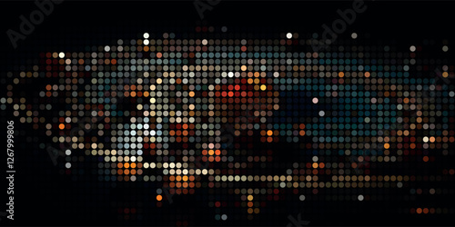 A Multitude of Colorful Transparent Dots Backdrop