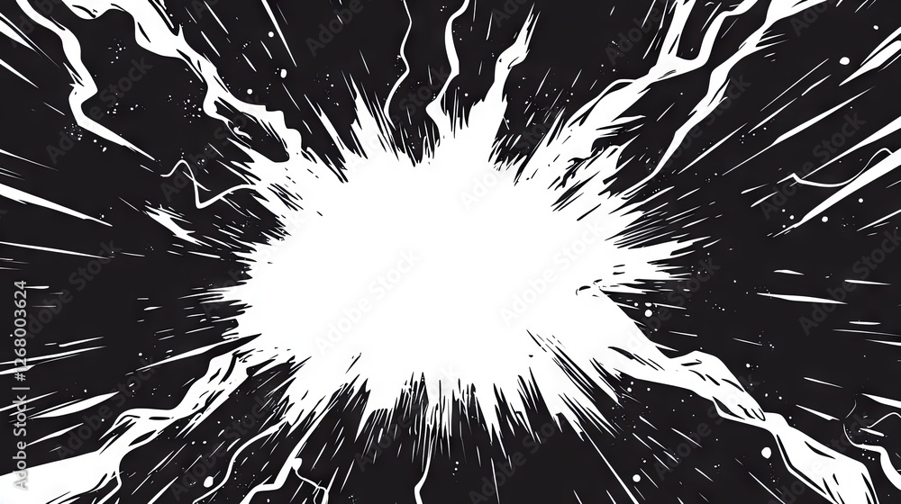 custom made wallpaper toronto digitalBlank Black Comic-Style Background with Thunder and Lightning Bolts for Dramatic Dialog or Caption Setting