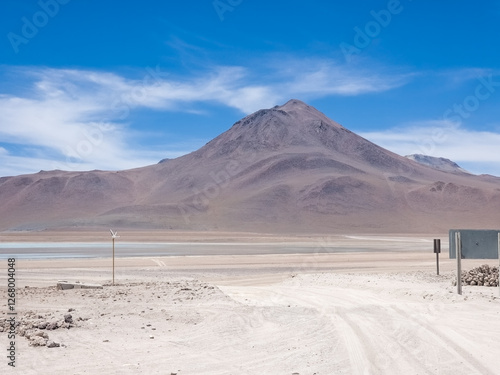 Landscape of the desert in Bolivia