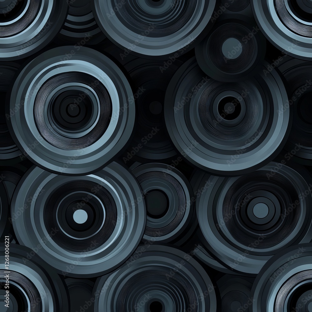 Seamless Pattern - Abstract concentric circles pattern background Seamless Pattern - Abstract concentric circles pattern background