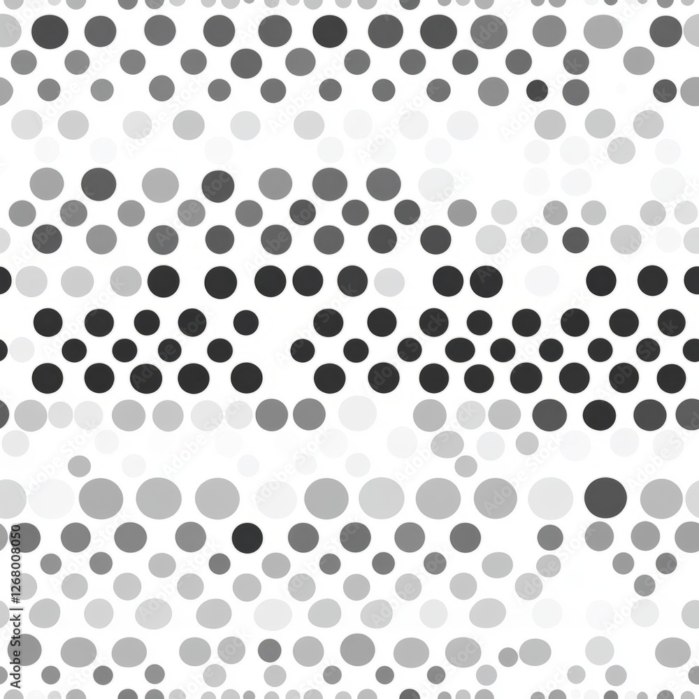 Seamless Pattern - Abstract grayscale pattern of varying sized circles. Seamless Pattern - Abstract grayscale pattern of varying sized circles.