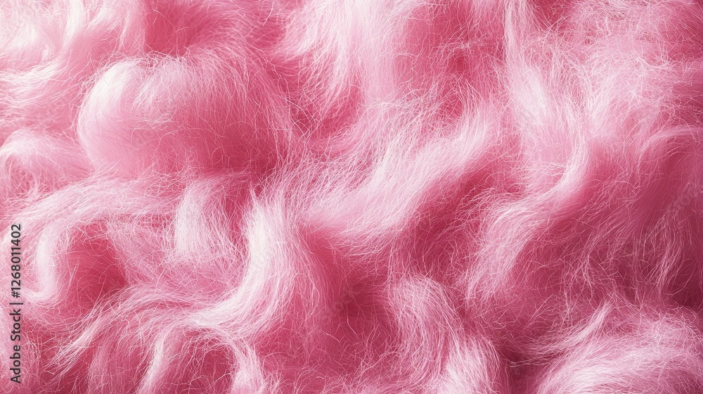 Obraz premium Soft Pink Mohair Wool Texture Background with Smooth and Fluffy Fabric for Textile Design and Illustrations 