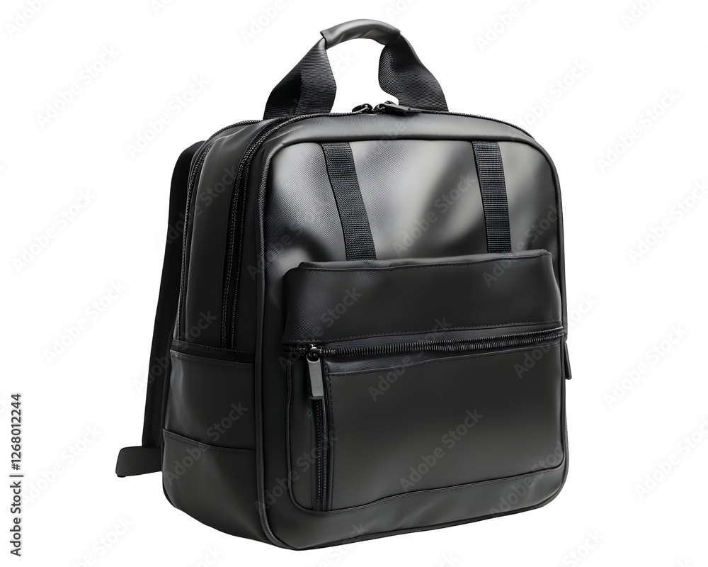 Black school bag with a sleek design, Black school bag with a sleek design,