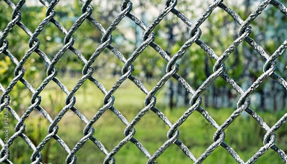 Fototapeta premium chain link fence