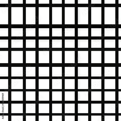 Seamless Pattern - Abstract black and white grid pattern background