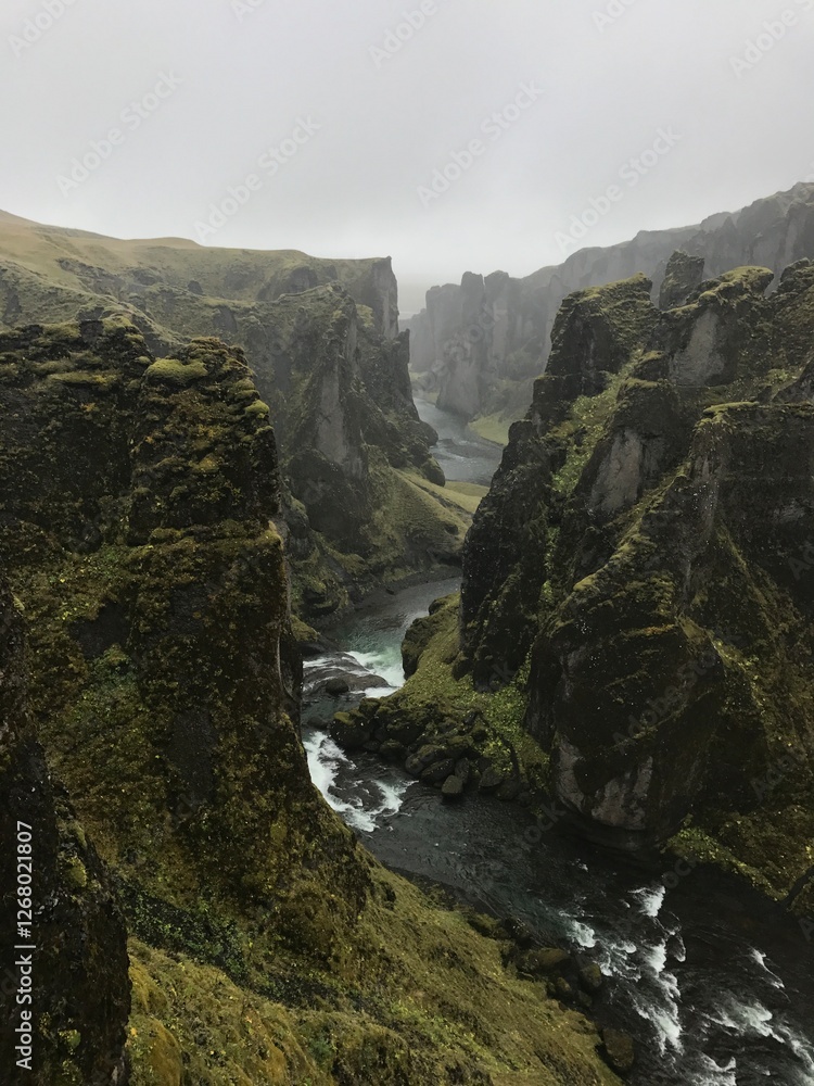 Obraz premium Iceland travel, around the country, adventures, volcanos and waterfalls. Ice and fire.