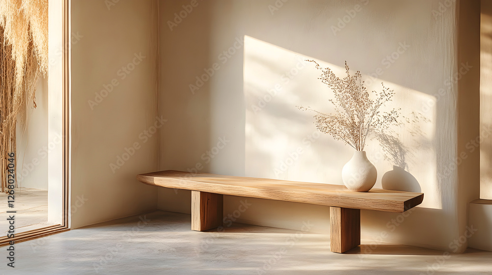 Fototapeta premium A quiet corner of wabi-sabi style