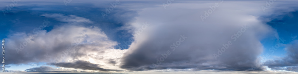 Abstract 360-Degree Cloud Panoramic Over Serene Skies in British Columbia Abstract 360-Degree Cloud Panoramic Over Serene Skies in British Columbia