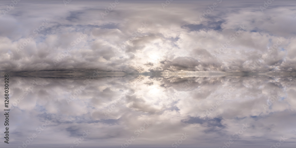 360 Spherical Cloudscape with Dramatic Sky and Stunning Reflections in British Columbia 360 Spherical Cloudscape with Dramatic Sky and Stunning Reflections in British Columbia
