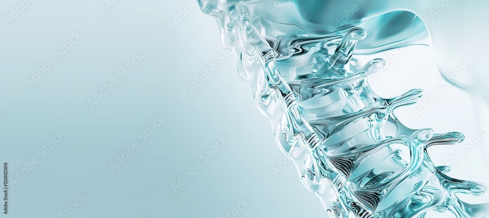 Innovative Spinal Endoprosthesis Design on Transparent Background for Medical Purposes Innovative Spinal Endoprosthesis Design on Transparent Background for Medical Purposes