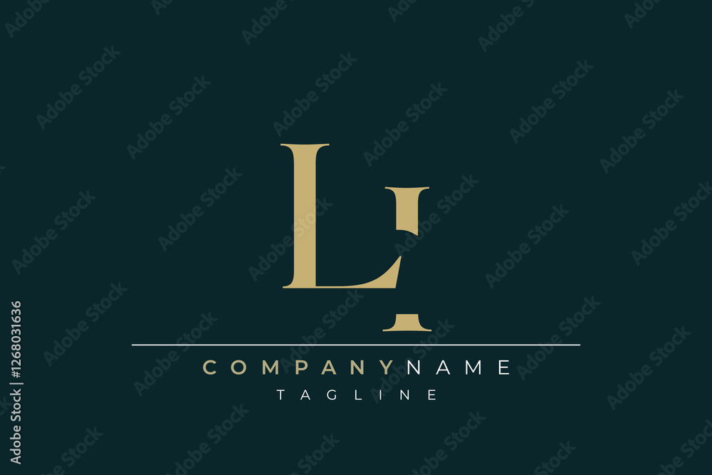 Elegant Monogram with Sophisticated Typography Design Featuring LI with Sophisticated Typography Elegant Monogram with Sophisticated Typography Design Featuring LI with Sophisticated Typography