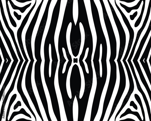 Seamless pattern of zebra skin on a white background