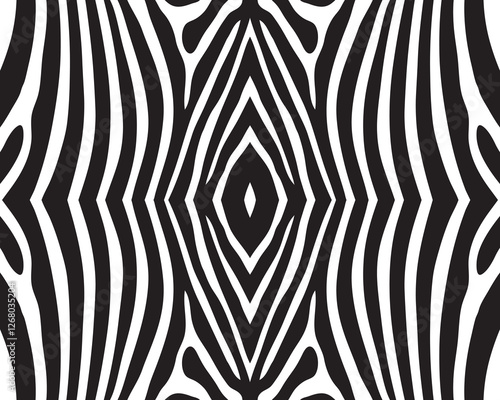 Seamless pattern of zebra skin on a white background