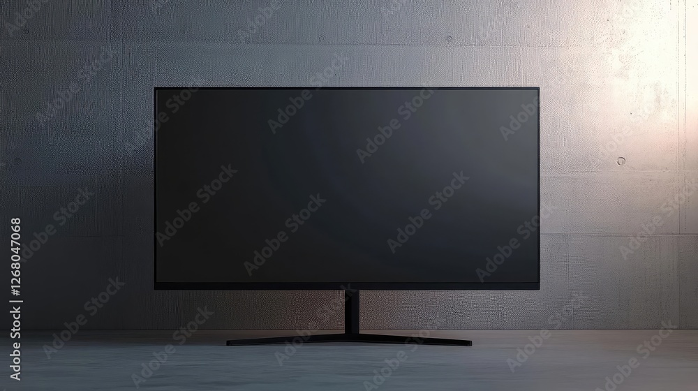 Sleek Modern Thin Frame Computer Monitor Display with Realistic Black Design and Minimalist Interface for Digital Workspace Visuals Sleek Modern Thin Frame Computer Monitor Display with Realistic Black Design and Minimalist Interface for Digital Workspace Visuals