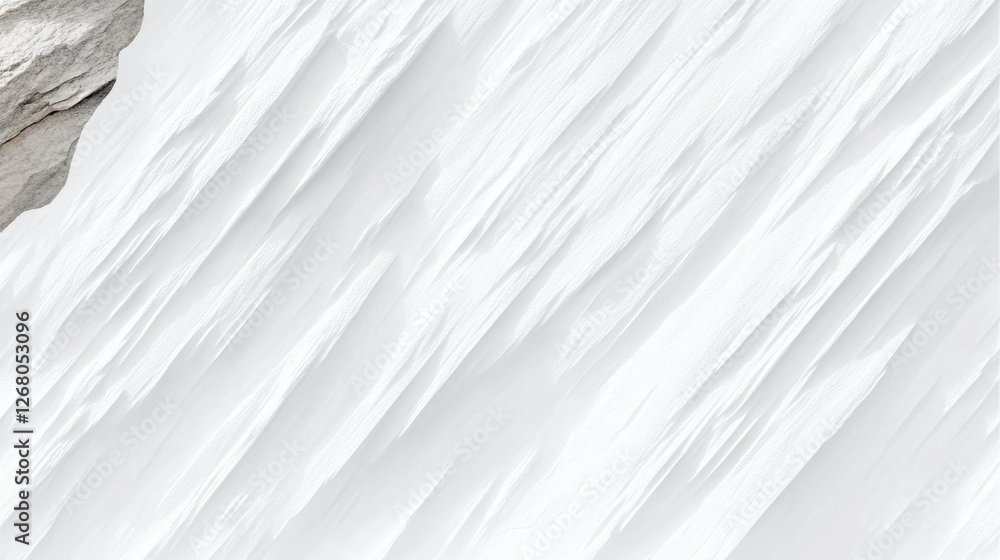 Obraz premium A smooth, textured white surface resembling snow or ice.