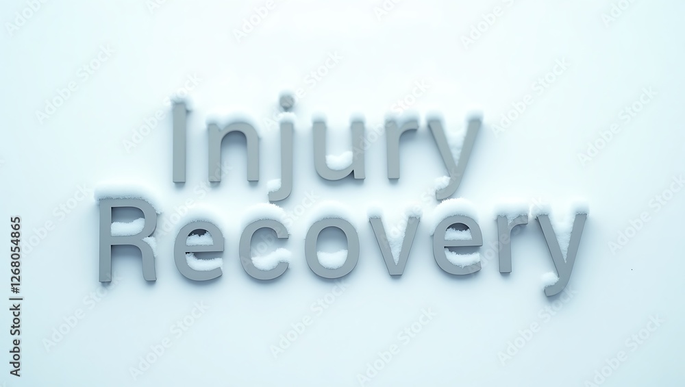 Injury recovery message captures focus on Healing and Rehabilitation Journey Injury recovery message captures focus on Healing and Rehabilitation Journey
