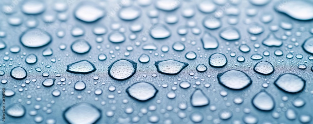 A beauty shot where water droplets form symmetrical and asymmetrical rain textures, surreal aesthetics A beauty shot where water droplets form symmetrical and asymmetrical rain textures, surreal aesthetics