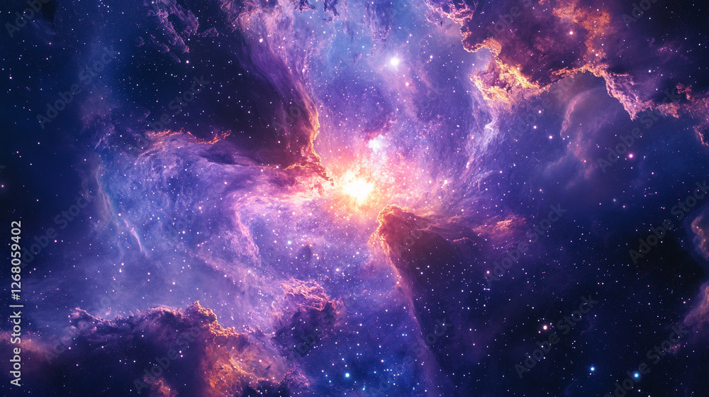 Colorful nebula illuminated by stars in deep space captured in stunning detail Colorful nebula illuminated by stars in deep space captured in stunning detail