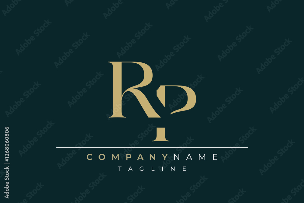 Elegant Monogram with Sophisticated Typography Design Featuring RP with Sophisticated Typography Elegant Monogram with Sophisticated Typography Design Featuring RP with Sophisticated Typography