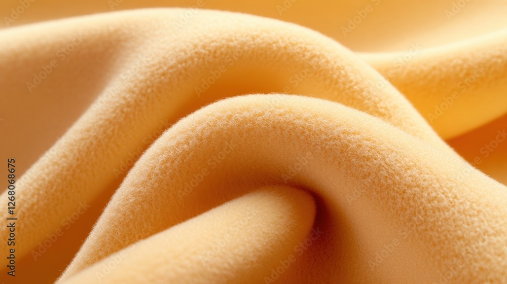 Close up of Yellow Fleece Fabric Close up of Yellow Fleece Fabric