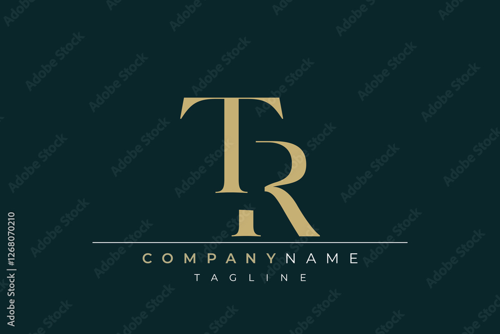 Elegant Monogram with Sophisticated Typography Design Featuring TR with Sophisticated Typography Elegant Monogram with Sophisticated Typography Design Featuring TR with Sophisticated Typography