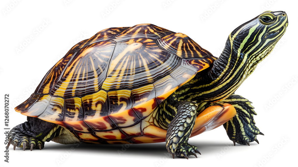 Vibrant Turtle with Intricate Shell Patterns Vibrant Turtle with Intricate Shell Patterns