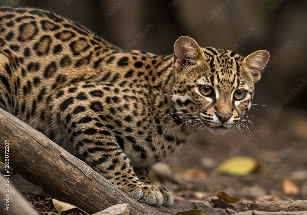 Obraz premium Leopard Cat in Southeast Asian Jungles