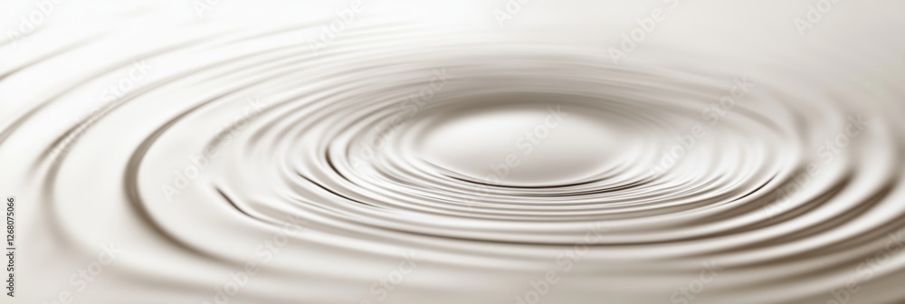 Rippling Water Surface Creating Circular Patterns Against a Neutral Background Rippling Water Surface Creating Circular Patterns Against a Neutral Background
