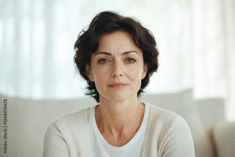 Portrait of an Attractive Middle-Aged Woman Portrait of an Attractive Middle-Aged Woman