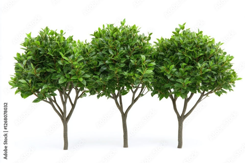 A cluster of trees standing closely together A cluster of trees standing closely together