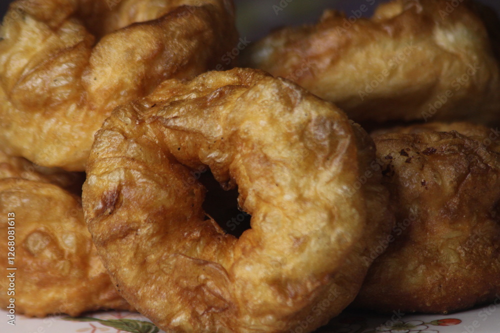 Sfenj Moroccan Donuts Close Up Sfenj Moroccan Donuts Close Up