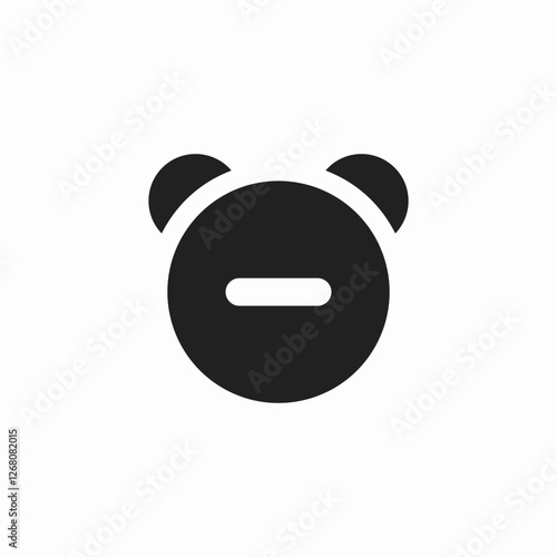 remove timer alarm icon sign vector