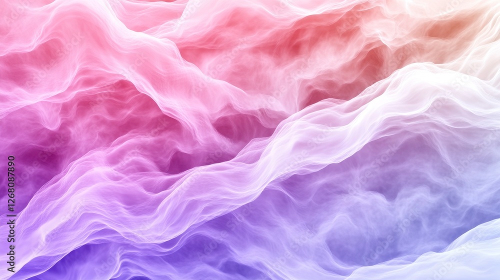 Fototapeta premium Abstract Gradient with Soft Waves in Pink and Purple Tones Background Texture
